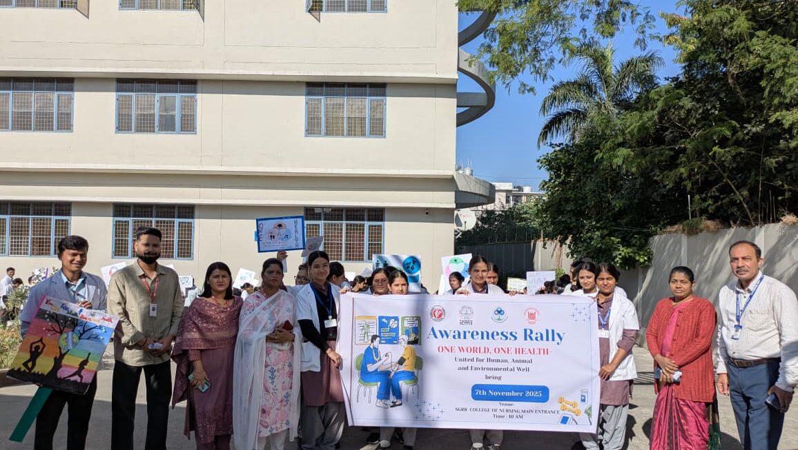 एसजीआरआर मेडिकल कॉलेज और आईसीएमआर-IAPSM की जागरूकता रैली आयोजित