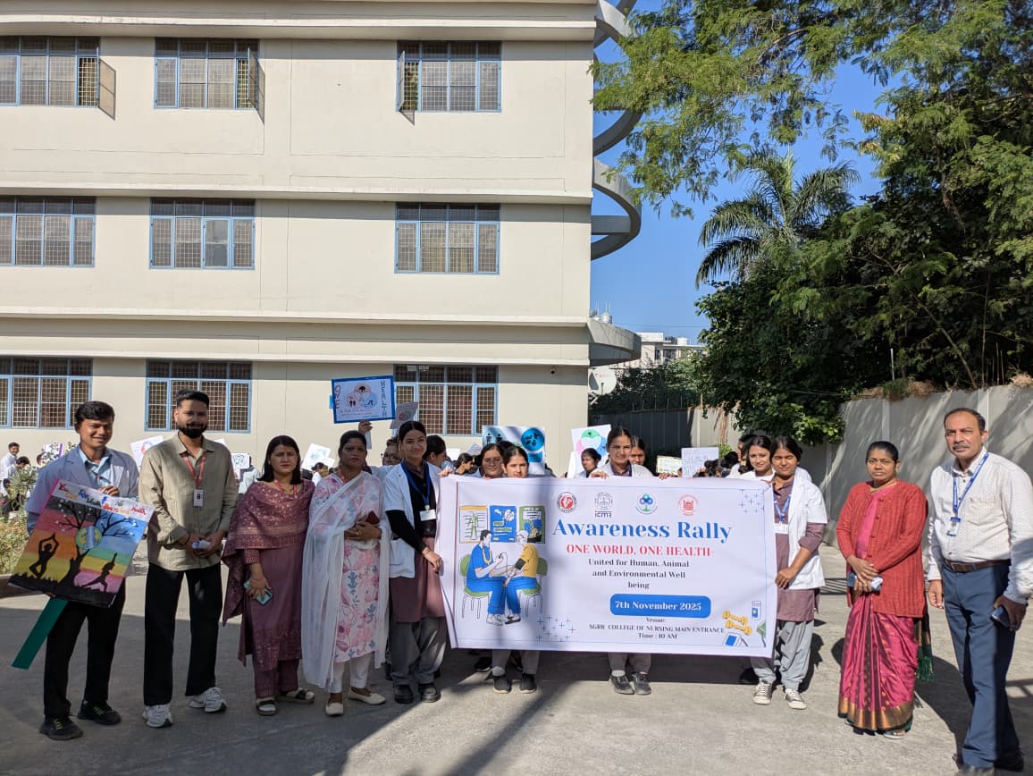 एसजीआरआर मेडिकल कॉलेज और आईसीएमआर-IAPSM की जागरूकता रैली आयोजित