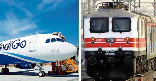 इंडिगो क्राइसिस में स्पाइसजेट की 100 अतिरिक्त उड़ानें और रेलवे की स्पेशल ट्रेनें बनी सहारा
