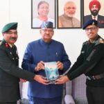 मंत्री गणेश जोशी से एम.एच. हॉस्पिटल के कमाण्डेंट ब्रिगेडियर प्रफुल्ल मोहन ने की शिष्टाचार भेंट