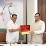 मुख्यमंत्री धामी ने केंद्रीय जल शक्ति मंत्री सी. आर. पाटिल से की शिष्टाचार भेंट