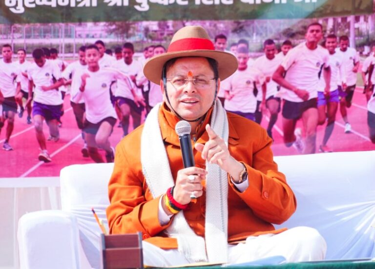 मुख्यमंत्री धामी ने भराड़ीसैंण में अग्निवीर कैडेट्स से किया संवाद