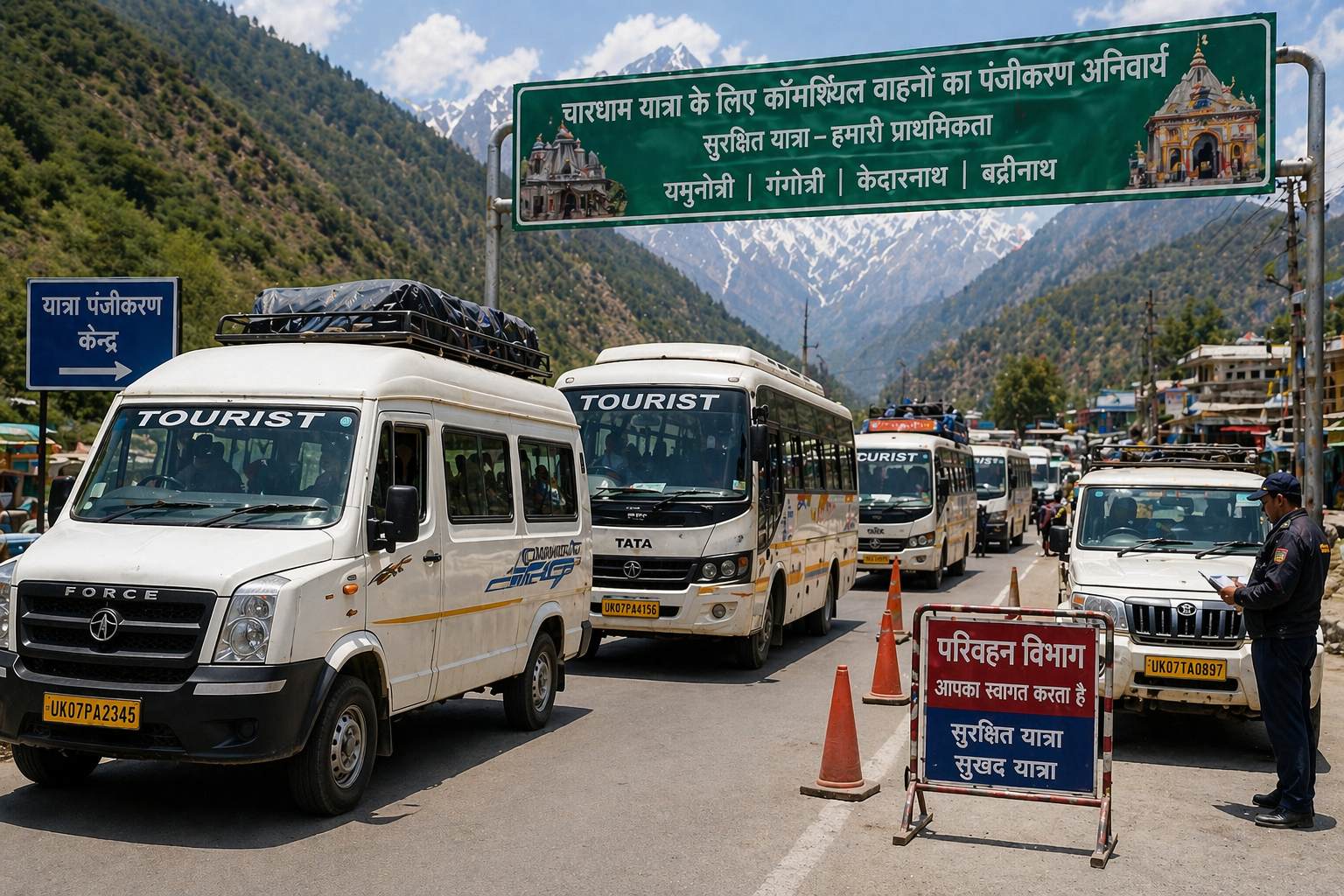 चारधाम यात्रा के लिए 8112 कॉमर्शियल वाहनों को मिले ग्रीन कार्ड